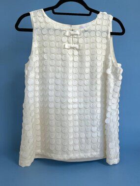 RSVP by Talbots ivory sleeveless blouse